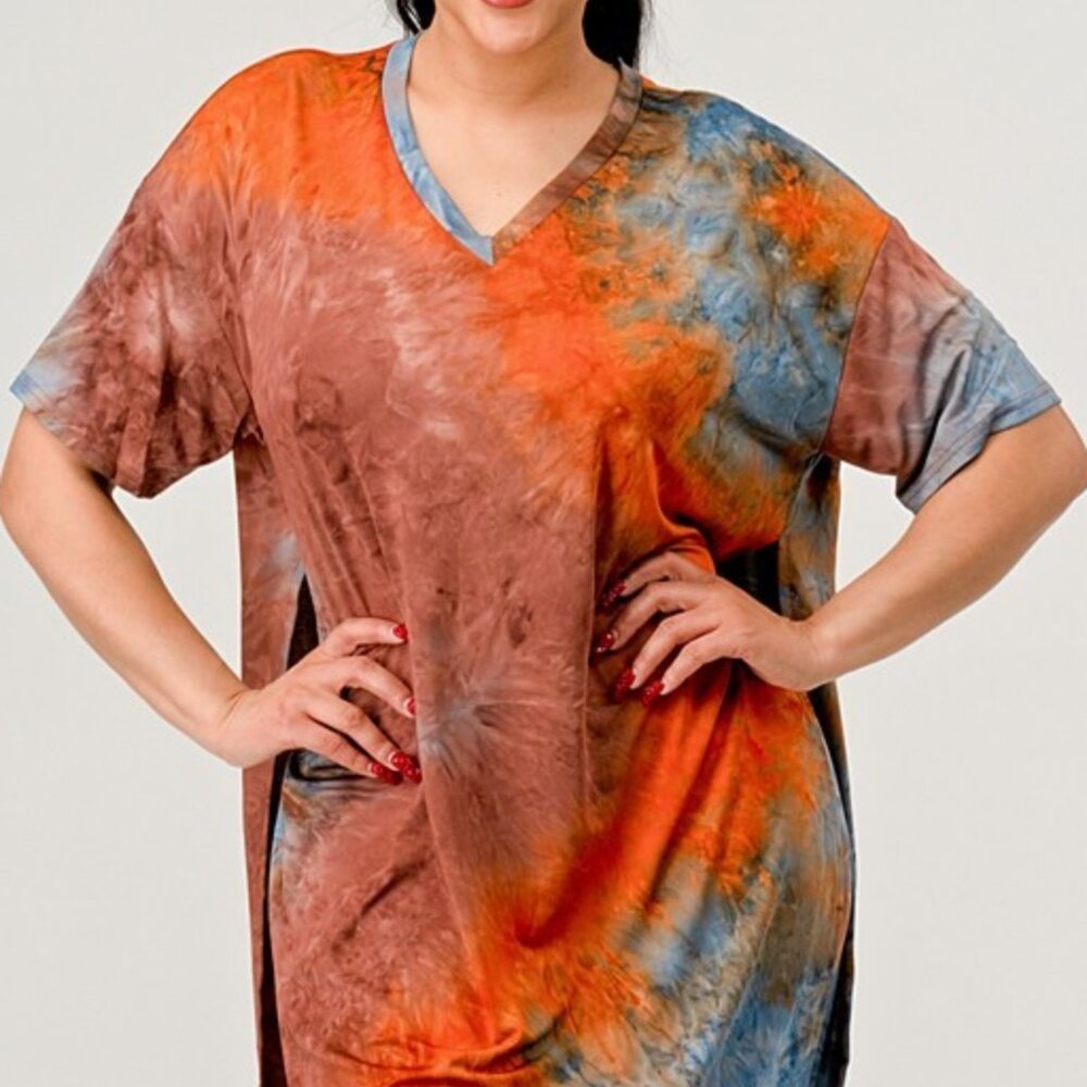 Set tie dye cut on the side